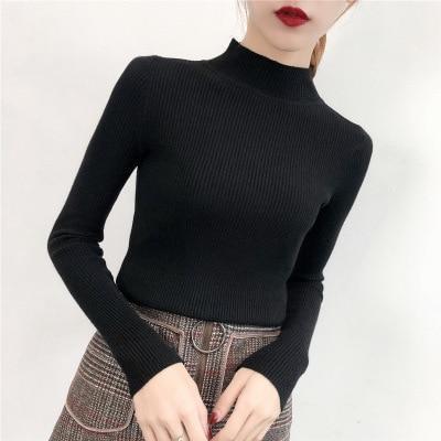 Autumn and Winter Explosions Sportswear High Collar Sweater Knit Pants Suit Casual Women's Two - piece Suit - Ai quarambas