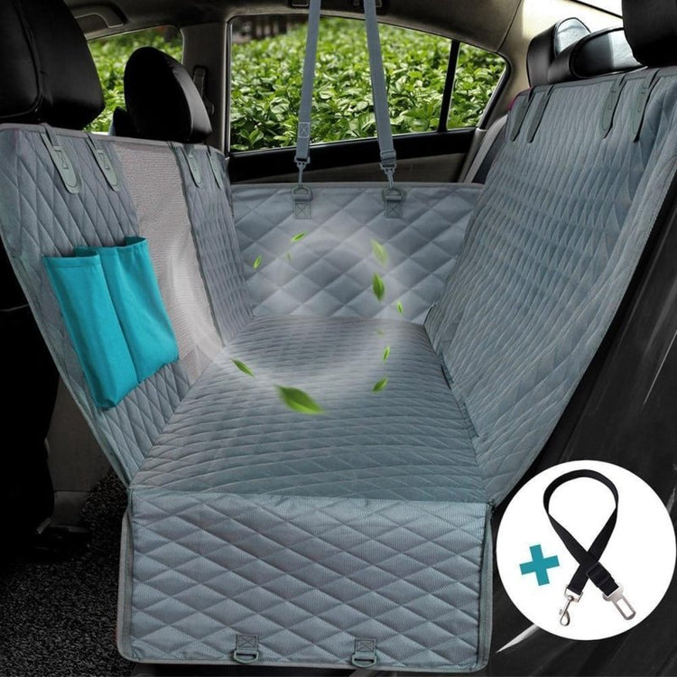 Dog Car Seat Cover View Mesh Waterproof Pet Carrier Car Rear Back Seat Mat Hammock Cushion Protector With Zipper And Pockets - Ai quarambas