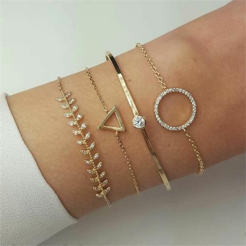 IPARAM Bohemian Shell Map Turtle Bracelet Set 2019 Retro Geometric Statement Female Glamour Fashion Jewelry Jewelry Gift - Ai quarambas