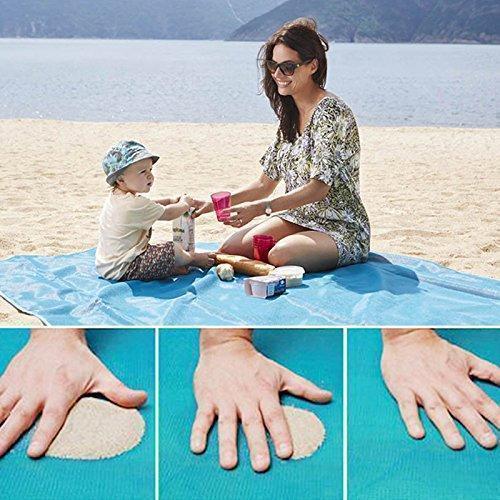 Magic Beach Mat Outdoor Travel Magic Sand Free Mat Beach Picnic Camping Waterproof Mattress Blanket Foldable Sandless Beach Mat - Ai quarambas
