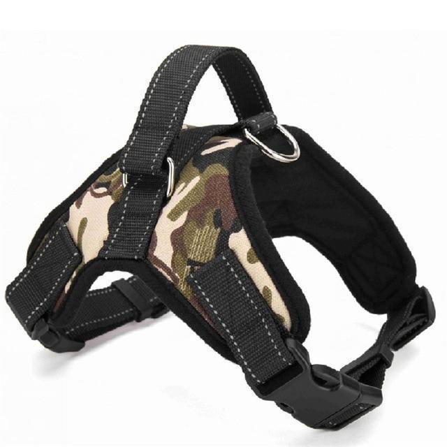 Nylon Heavy Duty Dog Pet Harness Collar Adjustable Padded Extra Big Large Medium Small Dog Harnesses vest Husky Dogs Supplies - Ai quarambas