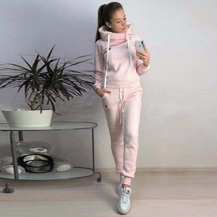OEAK 2019 New Autumn Winter Women Sets Tracksuit Female Long Sleeve Pullover Jackets Pants Two Piece Set Warm Outfits Suit - Ai quarambas