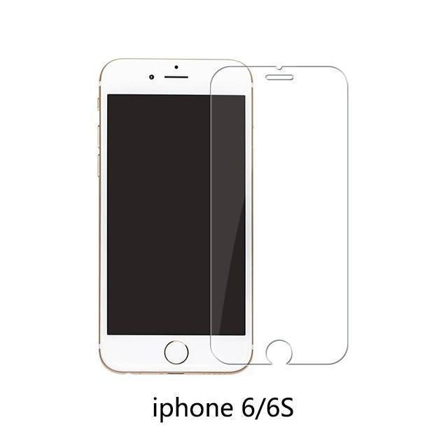 Protective tempered glass for iphone 6 7 5 s se 6 6s 8 plus XS max XR glass iphone 7 8 x screen protector glass on iphone 7 6S 8 - Ai quarambas