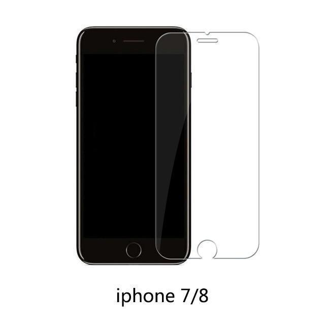 Protective tempered glass for iphone 6 7 5 s se 6 6s 8 plus XS max XR glass iphone 7 8 x screen protector glass on iphone 7 6S 8 - Ai quarambas