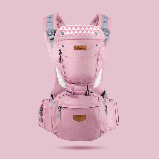 SUNVENO Ergonomic Baby Carrier Infant Baby Hipseat Waist Carrier Front Facing Ergonomic Kangaroo Sling for Baby Travel 0 - 36M - Ai quarambas