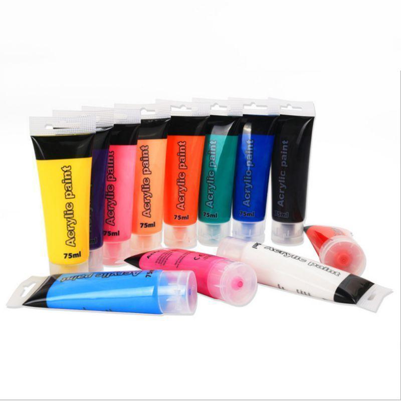 2019 75ml Acrylic Hose ,art Painting Single paint, Wall painting, Graffiti paint, hand - painted,Available In 12 Colors - Ai quarambas