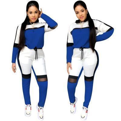 2019 autumn winter women long - sleeved sweater top joggers pants suit two pieces set fashion sportswear tracksuit outfit - Ai quarambas