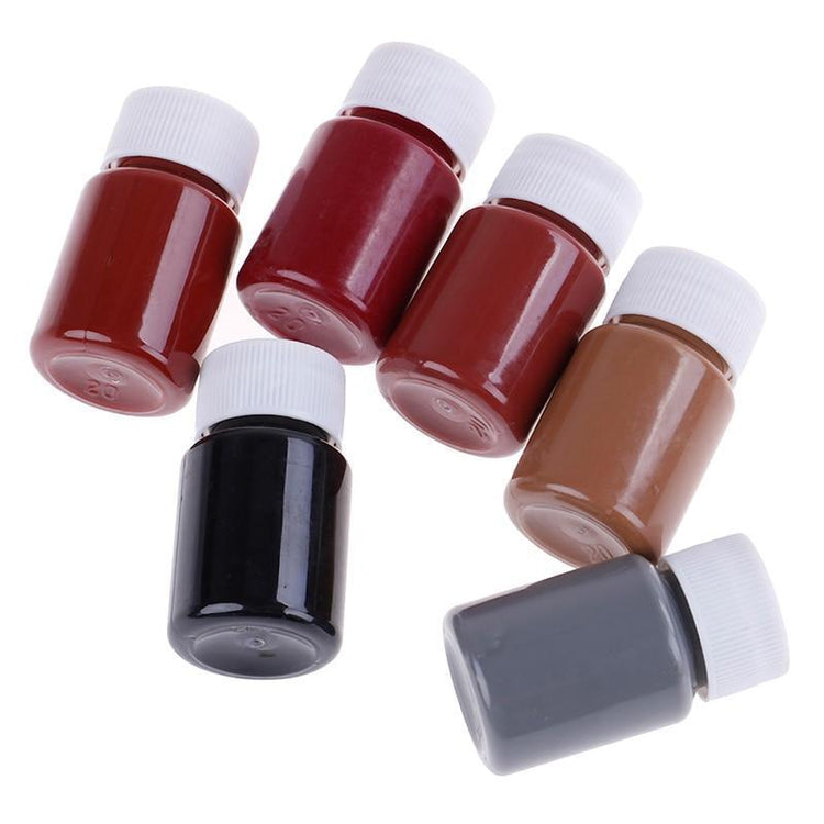 20ML Colors Leather Paint Set DIY Leather Edge Paint Edge Oil Dye Highlights Professional Watercolor Paint Liquid Art Supplies - Ai quarambas