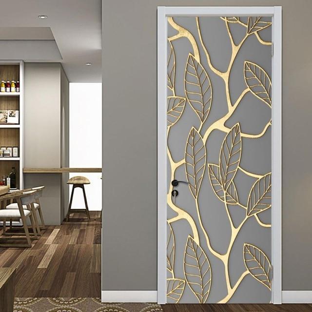 3D Beautiful Landscape Door Sticker For Living Room Bedroom DIY PVC Self Adhesive Wallpaper Waterproof Mural Decals deursticker - Ai quarambas