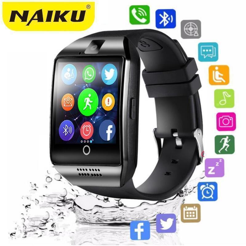Bluetooth Smart Watch men Q18 With Camera Facebook Whatsapp Twitter Sync SMS Smartwatch Support SIM TF Card For IOS Android - Ai quarambas