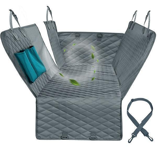 Dog Car Seat Cover View Mesh Waterproof Pet Carrier Car Rear Back Seat Mat Hammock Cushion Protector With Zipper And Pockets - Ai quarambas