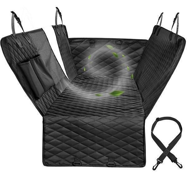 Dog Car Seat Cover View Mesh Waterproof Pet Carrier Car Rear Back Seat Mat Hammock Cushion Protector With Zipper And Pockets - Ai quarambas