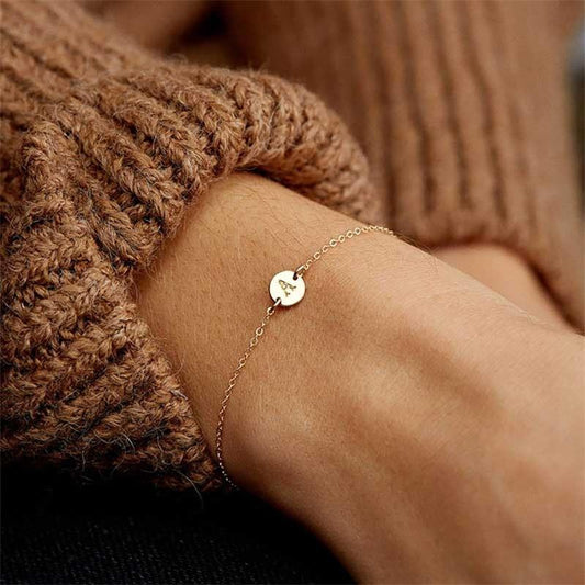 Fashionable Gold Color Bracelet and Bangle for Woman Adjustable Simple Bracelets Woman Jewelry Party Gifts - Ai quarambas