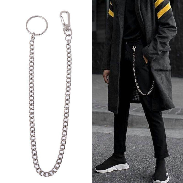 Hip Hop Pants Chain Secure Travel Wallet Chain Heavy Duty Jeans Link Coil Leash - Ai quarambas
