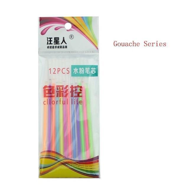 Lamtuea art water brush Gel Pens Gel Refills Rollerball Pastel Neon Glitter Pen Drawing Colors paint brush - Ai quarambas