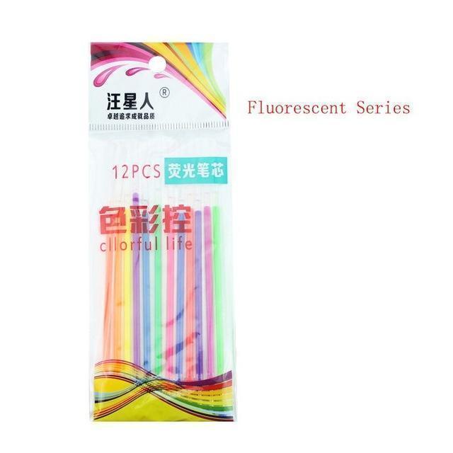 Lamtuea art water brush Gel Pens Gel Refills Rollerball Pastel Neon Glitter Pen Drawing Colors paint brush - Ai quarambas
