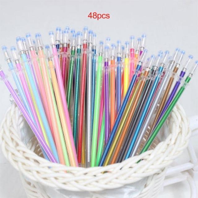 Lamtuea art water brush Gel Pens Gel Refills Rollerball Pastel Neon Glitter Pen Drawing Colors paint brush - Ai quarambas