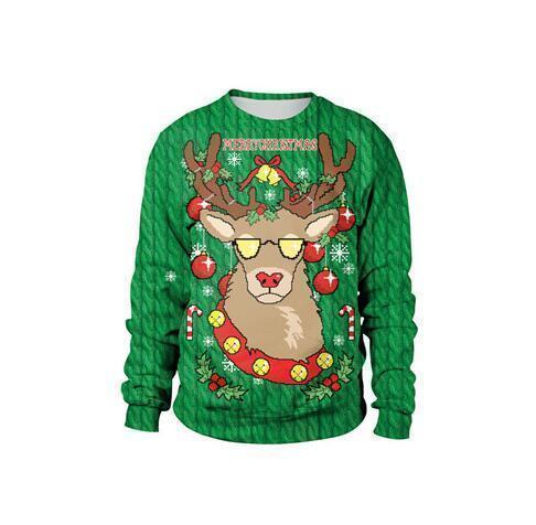 New listing Christmas Sweaters Stylish Unisex Men Women Santa Claus Ugly Christmas Sweater Novelty Sexy RED Retro Sweater - Ai quarambas