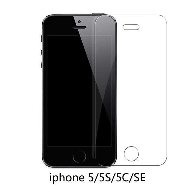Protective tempered glass for iphone 6 7 5 s se 6 6s 8 plus XS max XR glass iphone 7 8 x screen protector glass on iphone 7 6S 8 - Ai quarambas