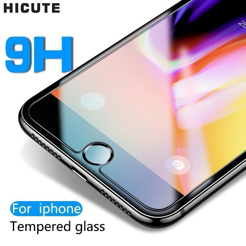 Protective tempered glass for iphone 6 7 5 s se 6 6s 8 plus XS max XR glass iphone 7 8 x screen protector glass on iphone 7 6S 8 - Ai quarambas