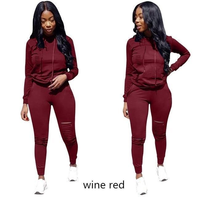 RAISEVERN New Pink Letter Print Tracksuit Women Casual Outfits 2 Two Piece Set Full Pants Suits Plus Size Clothing Autumn - Ai quarambas