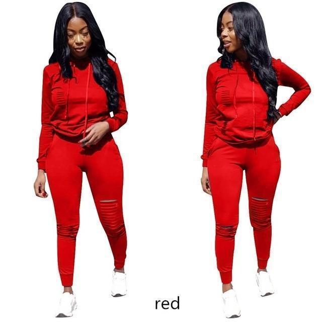 RAISEVERN New Pink Letter Print Tracksuit Women Casual Outfits 2 Two Piece Set Full Pants Suits Plus Size Clothing Autumn - Ai quarambas