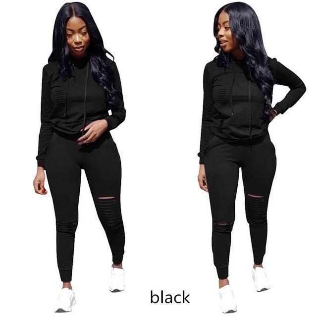 RAISEVERN New Pink Letter Print Tracksuit Women Casual Outfits 2 Two Piece Set Full Pants Suits Plus Size Clothing Autumn - Ai quarambas