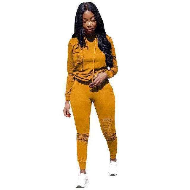 RAISEVERN New Pink Letter Print Tracksuit Women Casual Outfits 2 Two Piece Set Full Pants Suits Plus Size Clothing Autumn - Ai quarambas