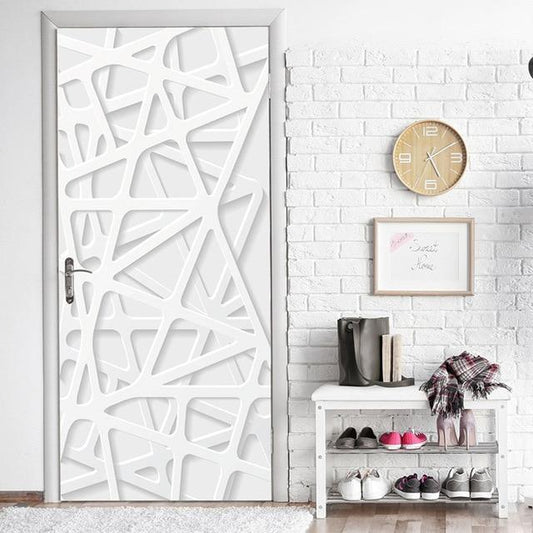 Retro Wooden Door Stickers PVC Waterproof Wallpaper For Doors Living Room Bedroom Home Decor Mural DIY Renovation Decal 90x200cm - demo-img-optimizer
