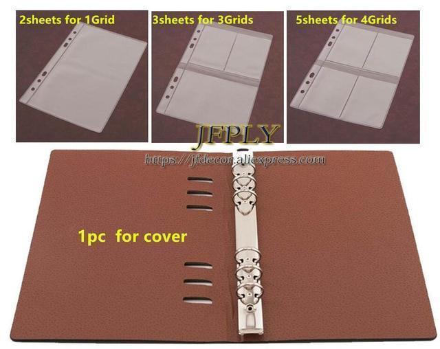 Scrapbooking Cutting Dies Organizer Stamps Collection Album Storage Book PU Leather Cover Plastic Inner Pages and Pockets - Ai quarambas