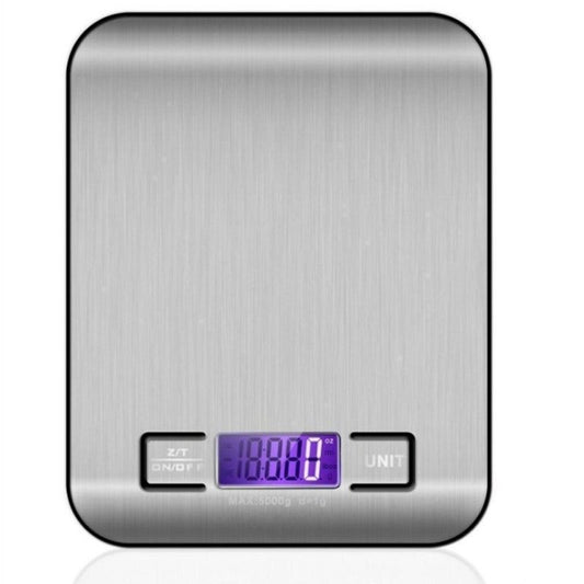 Stainless Steel Kitchen Scale Electronic Weighing 5Kg 10Kg Household Kitchen Scale Food Mini Gram Scale Jewelry Said - Ai quarambas