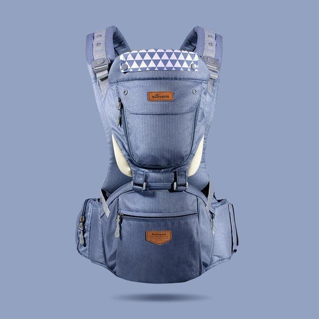 SUNVENO Ergonomic Baby Carrier Infant Baby Hipseat Waist Carrier Front Facing Ergonomic Kangaroo Sling for Baby Travel 0 - 36M - Ai quarambas