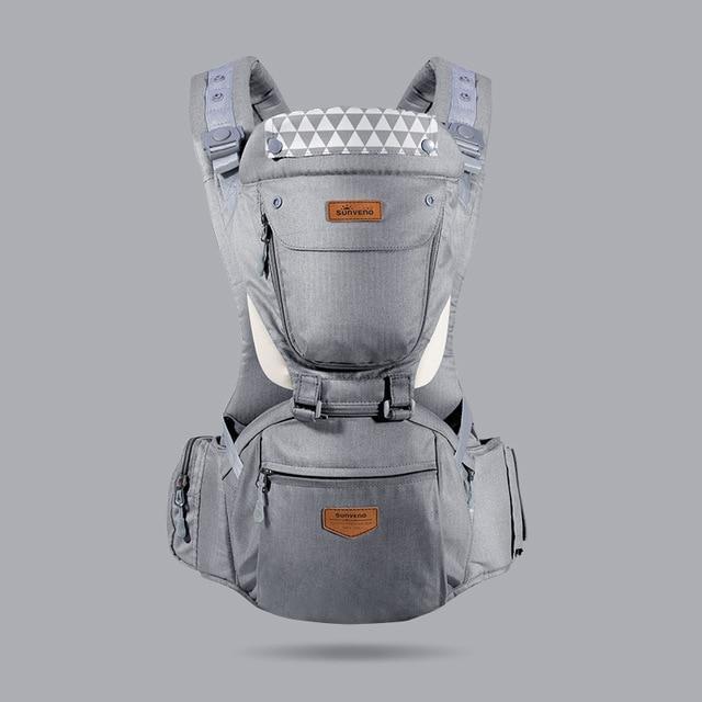 SUNVENO Ergonomic Baby Carrier Infant Baby Hipseat Waist Carrier Front Facing Ergonomic Kangaroo Sling for Baby Travel 0 - 36M - Ai quarambas