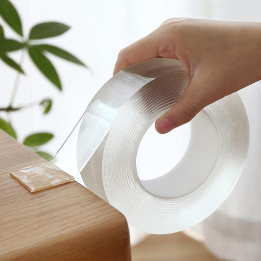 Transparent Magic Nano Tape Washable Reusable Double - Sided Tape Adhesive Nano - No Trace Paste Removable Glue Cleanable Household - Ai quarambas