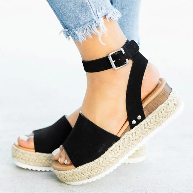 Plus Size Wedge Sandals for Women – Hisasd - Ai quarambas