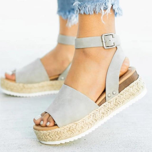 Women Sandals Plus Size Wedges Shoes For Women High Heels Sandals Summer Shoes 2019 Flip Flop Chaussures Femme Platform Sandals - Ai quarambas