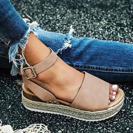 Women Sandals Plus Size Wedges Shoes For Women High Heels Sandals Summer Shoes 2019 Flip Flop Chaussures Femme Platform Sandals - Ai quarambas