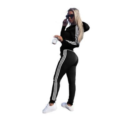 Women Set Top and Pants Women's Wear New Sports Suit 2piece - Ai quarambas